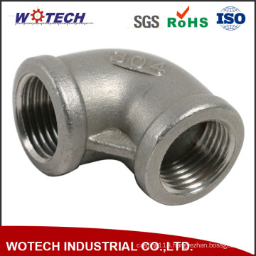Investment Casting Pipe 90 Degree Elbow with Thread